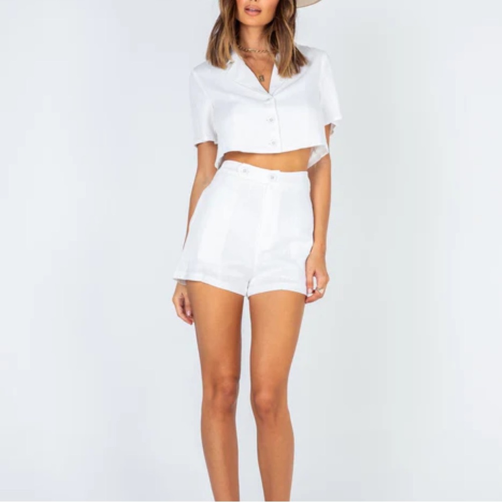 Addison Set White Women's Shorts princess Polly - Picture 4 of 9